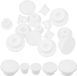 Sans marque - Bouchon en silicone - Jeu de 20 - Blanc
