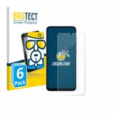 BROTECT Screenprotector 6 Stuks voor Samsung Galaxy F05 Beschermglas transparant