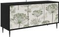 vidaXL TV-meubel GOTHA 102 x 33 x 51 cm Zwart eiken Bewerkt hout
