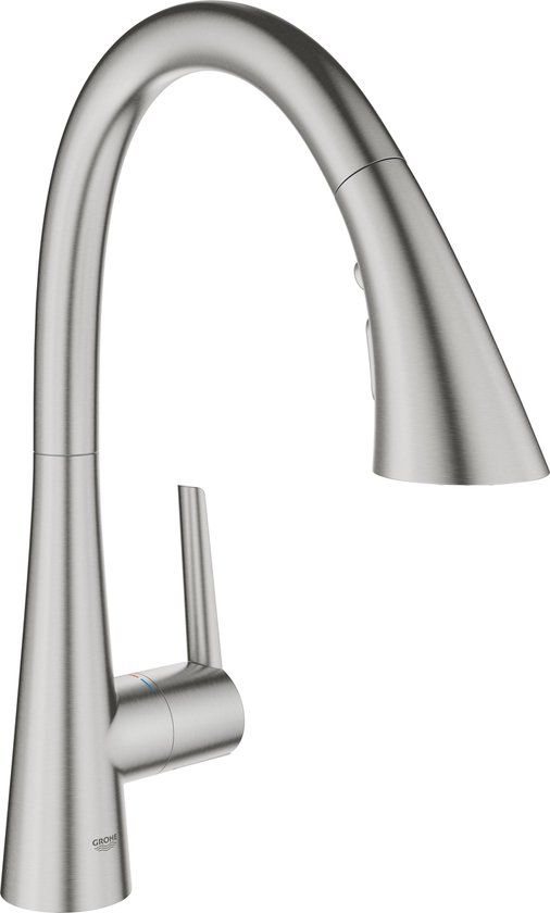 GROHE Zedra Keukenmengkraan Triple Spray 13,1x26,1x40,1 cm Supersteel