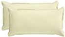 vidaXL - Coussin - 2 - pièces - BOIS - Crème - 40 - x - 70 - cm - Polyester