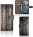 B2Ctelecom Book Case voor Nokia 2.4 Book Style Case Steigerhout