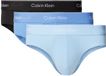 Calvin Klein Icon Cotton Stretch Hipster briefs (3-pack) - Men's Briefs - Black - Medium Blue - Light Blue