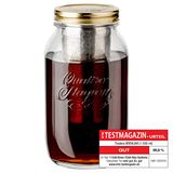 BREWJAR Cold Brew Jar, weckpot met filterelement voor koud gezette koffie en thee