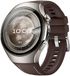 By Qubix Qubix - Hybride leer & siliconen band 'True Fit' - Bruin - geschikt voor Huawei Watch 5 - 46mm