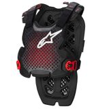 Alpinestars A-1 Pro Borstbeschermer Antraciet Zwart Rood M/L