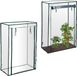 Relaxdays 2x Serre à tomates PVC - 150x100x50 cm - Transparent