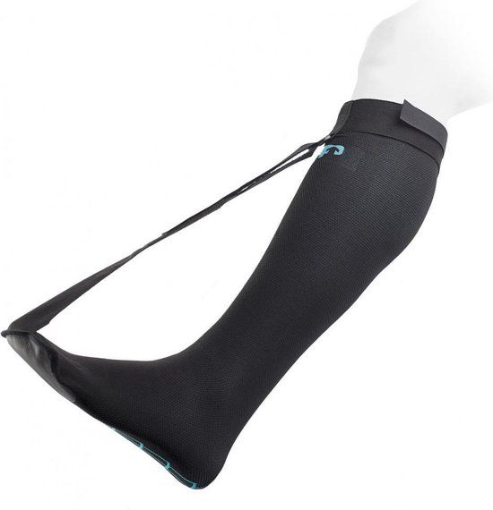 Plantar fascia sock - Small - zwart - Nylon - Compressie lange rek