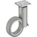 Häfele Roulette pivotante H4820 capacité de charge 50 kg Roulette de meuble design orientable, plaque à visser - couleur alu