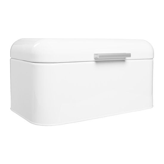 QUVIO Broodtrommel - Wit - Metaal - 9.5L