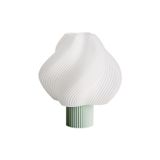 CRÈME ATELIER - Lampe sans fil rechargeable en rotin - Rose - PLA recyclé - Designer Crème Atelier