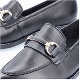 Rieker 46262-01 zwart instapper bitje dames leer