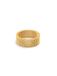 SINGULARU - Mesh Ring - Stalen ring met 18Kt vergulde afwerking - Brede en Maxi-ring met een hoogte van 8 mm en een dikte van 1,9 mm - Beschikbare maten 10-16 - Damessieraden