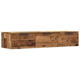VidaXL Wandkast 102x30x20 cm bewerkt hout oud houtkleurig