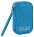 Sac organisateur de câbles, hydrofuge, 18,5 x 11,5 x 2,5 cm, bleu clair