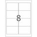 HERMA Special - Papier - mat - verwijderbare zelf-klevende laag - wit - 96 x 63.5 mm 800 etiket(ten) (100 vel(len) x 8 etiketten