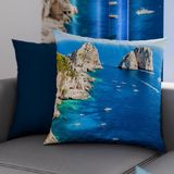 PETTI Artigiani Italiani - 1 paar kussenslopen 50 x 50 cm van microvezel, decoratief kussen voor slaapkamer, bank, woonkamer, set van 2 kussenslopen, kussensloop Marino 03, 100% Made in Italy