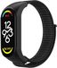 Strap-it Xiaomi Mi Band 7 nylon bandje - zwart