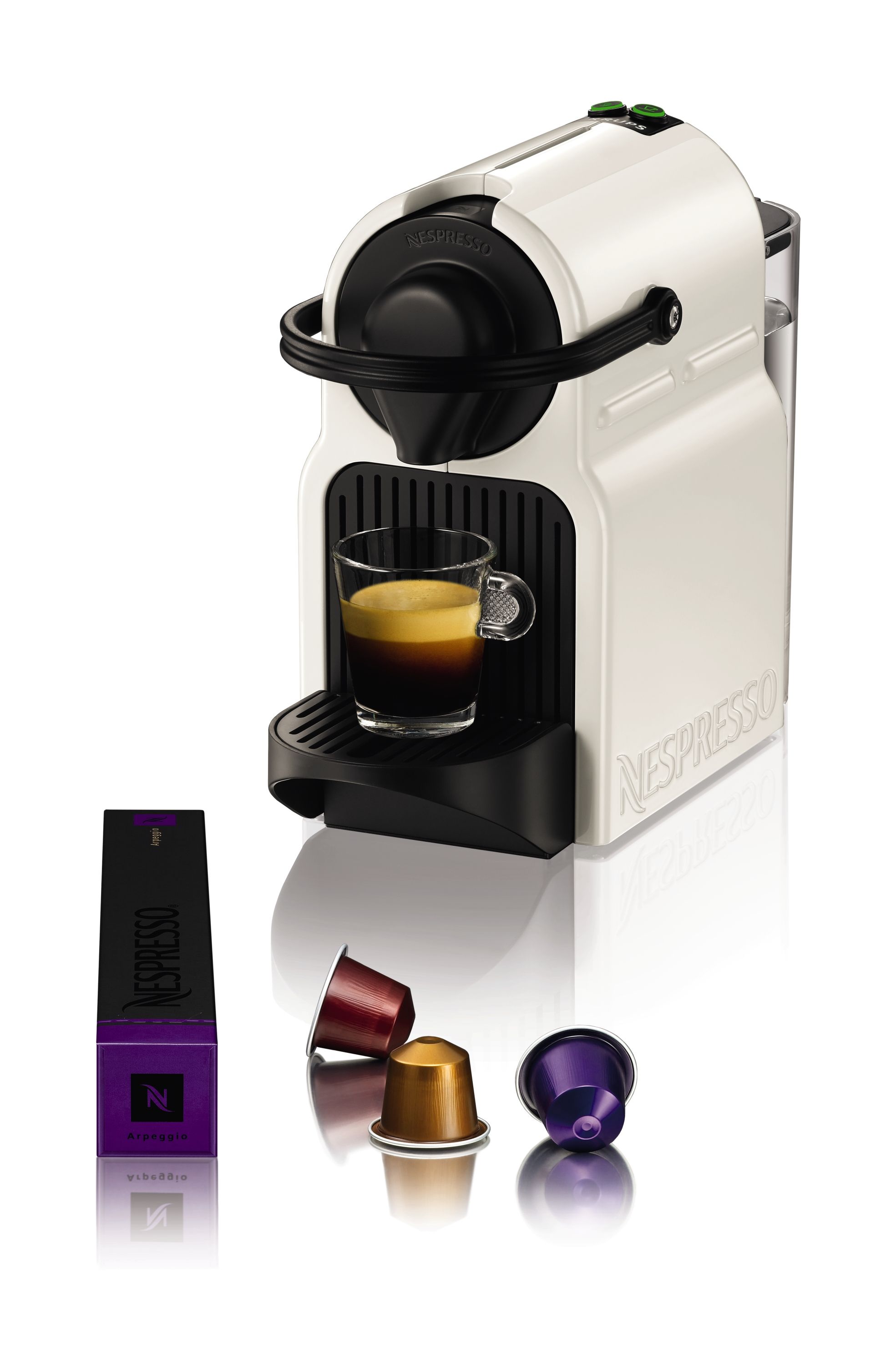 Krups Nespresso Inissia XN1001 - White - Capsule Coffee Machine