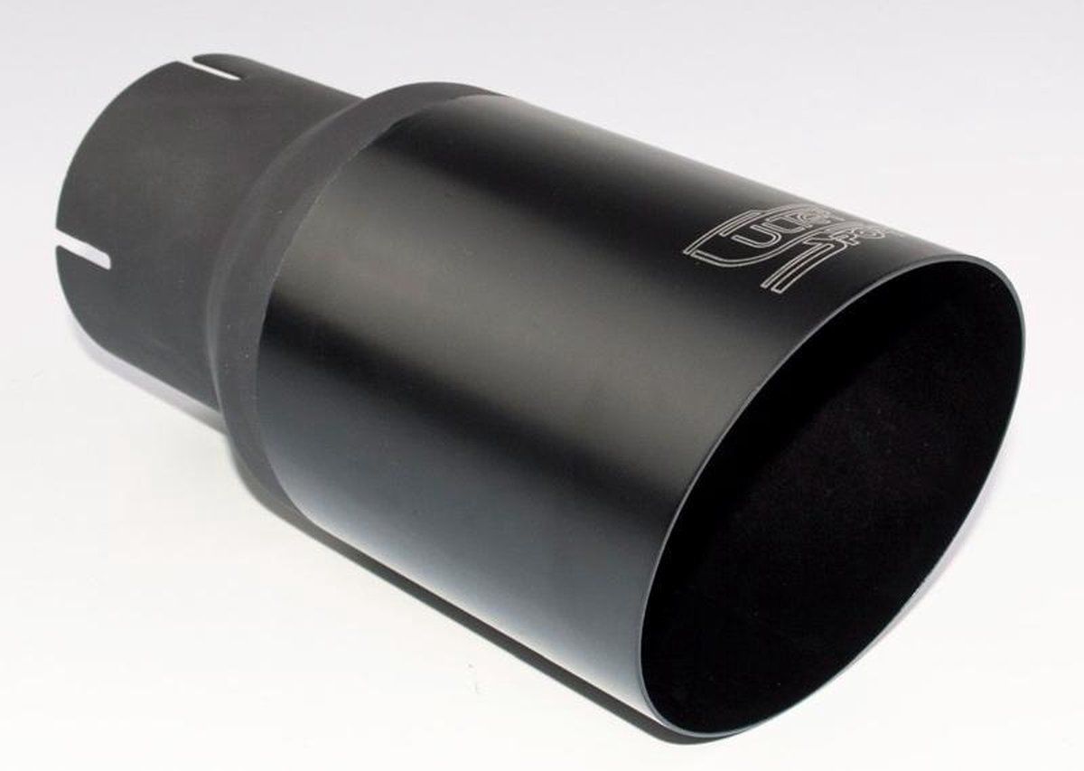 Ulter Sport Uitlaatsierstuk RVS Zwart Rond/Schuin Ø90/55 mm 180 mm