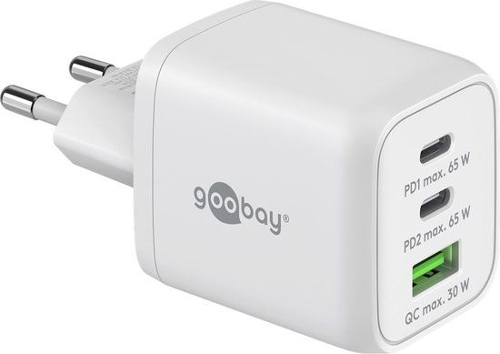 Goobay 64754 USB-C PD Nano Multiport 65W Snellader - Wit