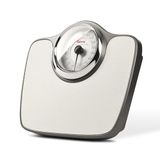 Girmi BP56 Mechanische personenweegschaal, kijkvenster Ø 12,5 cm, antislip treepvlak, draagkracht 180 kg, indeling 1 kg, tolerantie 1,2-2 kg, registerring voor kalibratie