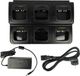 vhbw chargeur 6 voies compatible avec Motorola HNN9013, HNN9008A, HNN9013B pour batteries de talkie-walkie - station de charge + adaptateur secteur, 8,4 V, 0,6 A