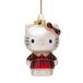 Vondels Kerstornament Hello Kitty met Schotse Jurk
