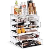 Sorbus Acryl Cosmetica Make-up en Sieraden Opslag Case Display Set