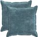 vidaXL - Taie d'oreiller - 2 pièces - Bois - Bleu - 80 x 80 cm - Satin de coton