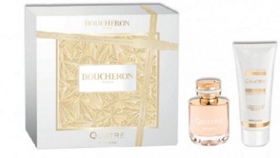 Boucheron 2 delige cadeau set Quatre Eau De Perfume Spray 50ml + Body milk 100ml