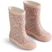 WHEAT Regenlaarzen 'Muddy' donkerbeige / kiwi / lila / rosa