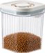 Kivora B.V. Boîte de conservation hermétique pour dattes 1200 ml | Transparent, fermeture à bouton-poussoir et sans danger pour les aliments | Pour lait en poudre, céréales et cuisine