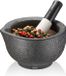 GEFU GRINO Mortier avec pilon – Ø 7,7 cm – Porcelaine – Noir