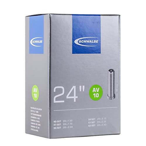 Schwalbe AV10 Binnenband, 24 x 1,5 - 2,5 cm, Schrader-ventiel, zwart