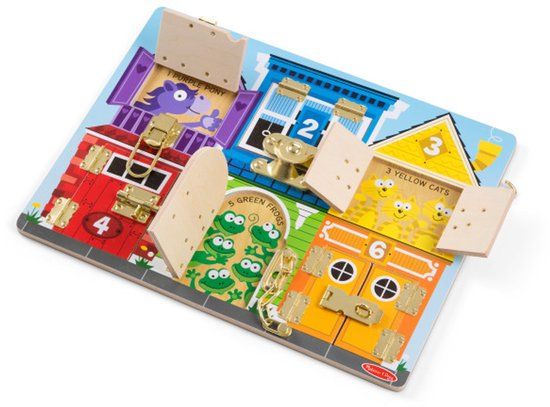 Melissa & Doug Houten activiteitenbord – Sloten en grendels