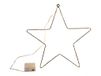 HIT trading Kerstverlichting LED ster 42 lampjes zwart Ø 40cm, gouden gloed