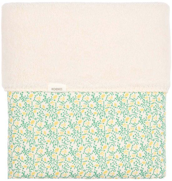 Koeka ledikantdeken teddy Meadow off white 100x150