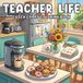 Teacher Life Coloring Book: Teaching Memories Coloring Pages for All Ages with Reading Nooks, School Supplies, and Inspiring Workplace Moments to Unwind