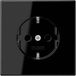 Jung LS 1520 SW - CEE 7/3 - Black - Duroplast - 250 V - 16 A