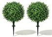 Omgoods - Set de 2 boules de buis artificiel 60 cm - Plantes artificielles sans entretien