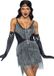 Leg Avenue Dazzling Flapper Kostuum, Maat L, Zwart