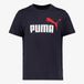 Puma Ess 2 Color No. 1 Logo kinder sport T-shirt donkerblauw - Maat 152/158