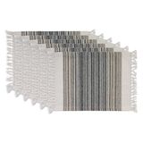 DII Everyday Collection Omzoomd Streep Tafelblad, Placemat Set, 13x20, Zwart 2 Count
