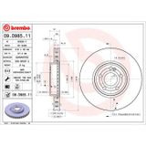 BREMBO Disque de frein (09.D985.11)