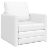 vidaXL Slaapbank Wit Kunstleer 74 x 77 x 81 cm