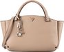 GUESS Gilda 3 Compartment Satchel Handtas Beige Taupe