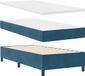 vidaXL Boxspringbed met hoofdeinde Donkerblauw 200 x 100 cm Fluweel
