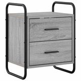 vidaXL Hangend nachtkastje Grijs Sonoma 40 x 30 x 50 cm Bewerkt hout