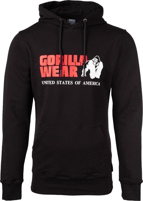 Gorilla Wear Classic Hoodie - Zwart - S